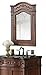 Ronbow 610028-F11 Vintage Style Solid Wood Framed Medicine Cabinet, Colonial Cherry