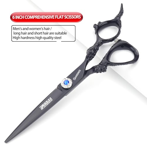 Ciseaux de coiffure de 15,2 cm plats contre les pointes fourchues