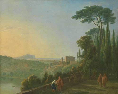 Lac de Nemi et Genzano tableau nordique de 60x90cm pour créer un cocon dans votre chambre