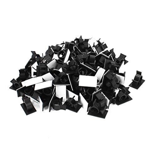 Abrazaderas de cable ajustables y organizadores negros Aexit de 12.5mm