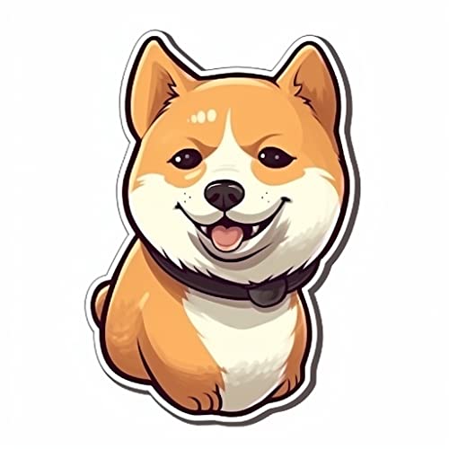 Image of Yoonek Graphics Shiba Inu Dog Vinyl Decal Sticker for Car, Laptop, Tumbler, More. #001606