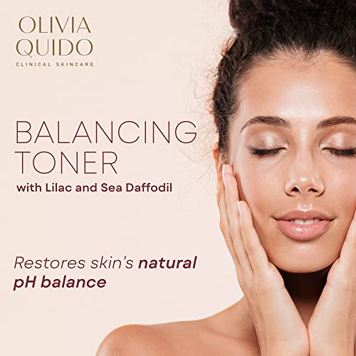 Olivia Quido Clinical Skincare Balancing Toner With Lilac & Sea Daffodil (6.76 Fl.oz.) | Moisturizing And Pore Tightening Cleanser For All Skin Types #TOP1