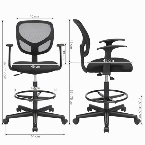 Fauteuil de bureau contre le mal de dos réglable avec repose-pieds - 4