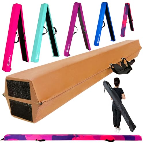 Image of Marfula 6 FT / 8 FT / 9 FT Folding Gymnastics Beam Foam Balance Floor Beam