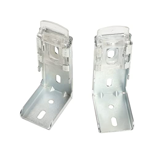 Image of FAPBADRI Bracket /Holder /Clamp for Zebra Blind /Day and Night Blind, Used for Wall mounting or Ceiling mounting, Screws & Wall Plugs Included - 4 Pieces