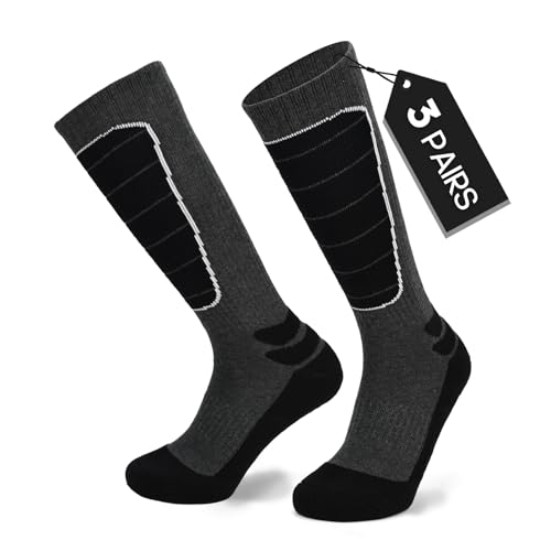 Compression Socks for Men Women 8-15mmHg Running Hiking Athletic Socks for Baseball Softball Football 3 Pairs - Main Image