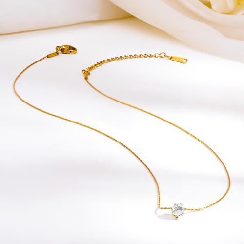 Image of Rubans Demi Fine Stainless Steel Pendant Chain Daily Gift for Women & Girls