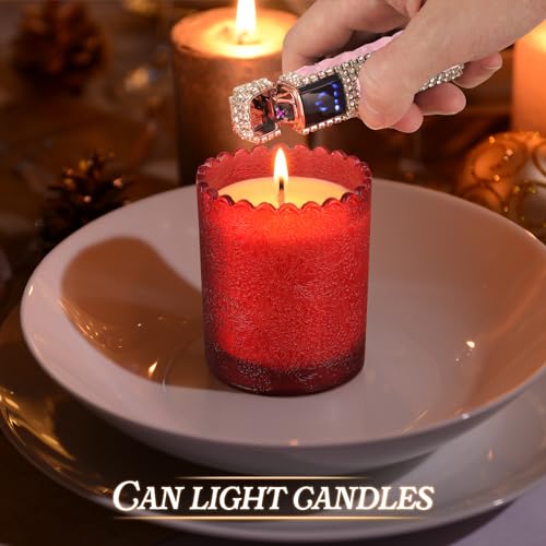 Encendedor eléctrico recargable USB color rojo miniatura 3