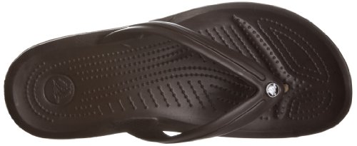 Image of Crocs Crocband Flip Flop | Slip-on Sandals | Shower Shoes, Espresso, 6 UK Men / 7 UK Women