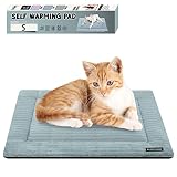 furrybaby Dog Crate Mat, Kennel Pad Cat Self Heating Pads with Removable Cover, Non Electric and Ant