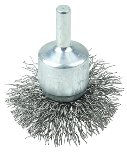 Image of Weiler 11142 2 inch Circular Flared Crimped Wire End Brush, .014 inch Steel Fill, Made in The USA (Pack of 2)