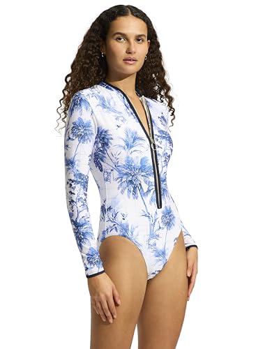 Seafolly Women's Long Sleeve One Piece Surfsuit with Zip Front Swimsuit2