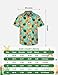 Yoimira Hawaiian Shirts for Boys, Button Down Short Sleeve Tropical Print, Kids Summer Beachwear Tops 7-14 Years
