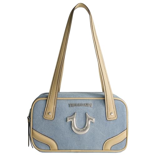 Sac bowling True Religion en denim robuste petit format avec détails cousus