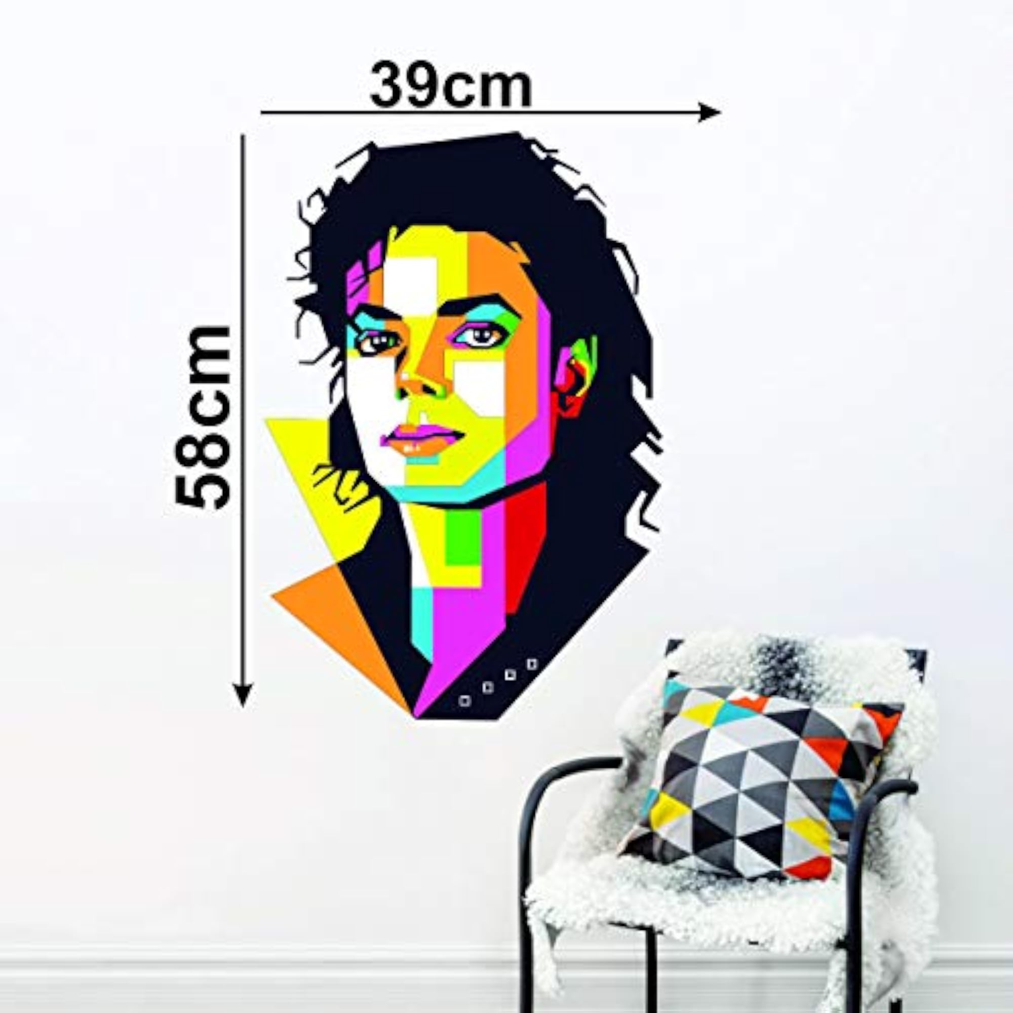 PVC Vinyl Michael Jackson 3D Wall Sticker