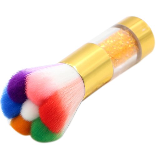Gemini_mall® Pinceau de manucure pratique anti poussière coloré pour manucure acrylique et UV gel poudre strass, maquillage Cover