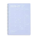 手帳 2026 スケジュール帳 2026年4月始まり 月間ブロック B6変型 ノートブックカレンダー・S・縦型 パープル マークス 26SDR-NB11-PL