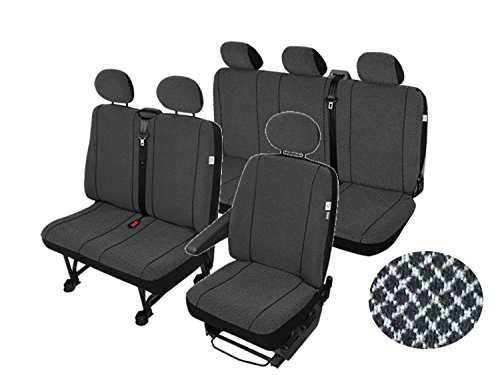 6  Plazas Asiento Fundas de asiento asiento überzüge Juego resistente Calidad Probada TÜV 