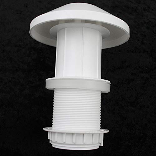 Ventilador de techo con chimenea para caravana, autocaravana, remolque 70° blanco (ZA)