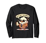 let's get this pane, umorismo animale divertente e grafica artistica maglia a manica