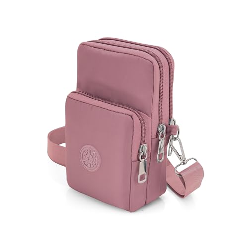 Image of JI Crossbody Phone Bag for Women Mini Wallet Bags with Adjustable Shoulder Strap Wallet Clutch Bag for Girls Zipper Phone Pouch Handbag