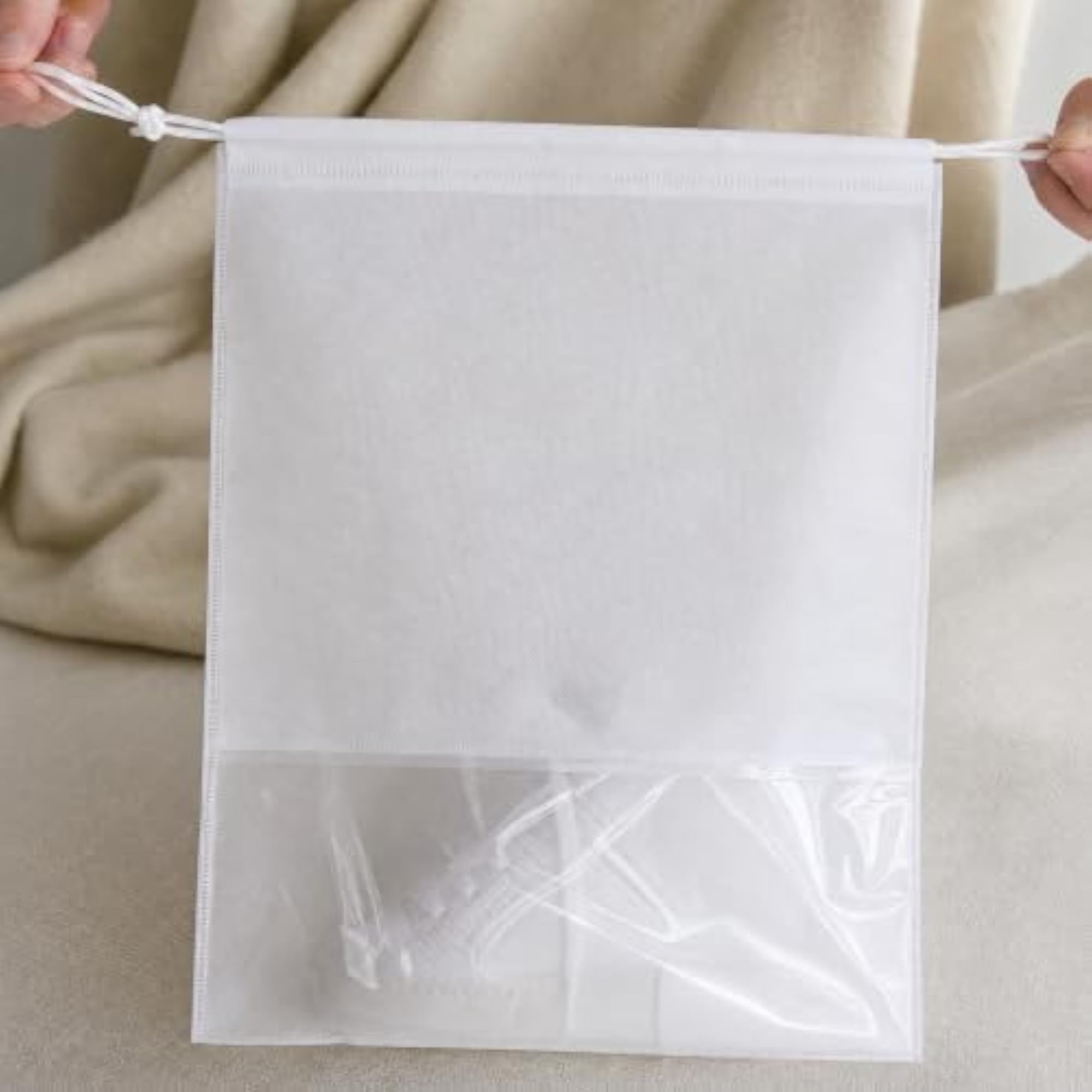Custom Logo Nonwoven Drawstring Shoe Storage Bags