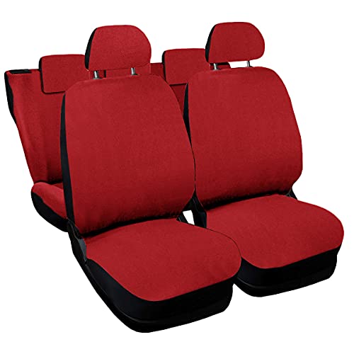 Lupex Shop Zip_Rosso Housses de siège de Voiture, Rouge Cover