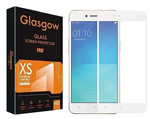 Glasgow |For Oppo A37F | Tempered Glass Screen Protector Guard | Full Glue Curved Tempered Glass | Bubble Free Installation | Gorilla - White (B0816N5SZY) Amazon Price History, Amazon Price Tracker