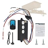 APSFY G3-H01 Dump Trailer Remote Control Kit – 12V Hydraulic Pump Lift Winch Controller for Dump Trailer, Tilt Units, Outfitted with 50-100 Ft Operating Range, Tethered Backup Control