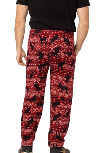 Cozy Comfort Men Printed Lounge Pants 100% Micro Polar Fleece Polyester3
