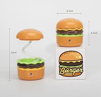 HAMBURGER LAMP 2種セット YZYOE LED Rechargeable Hamburger Desk Lamp, Creative