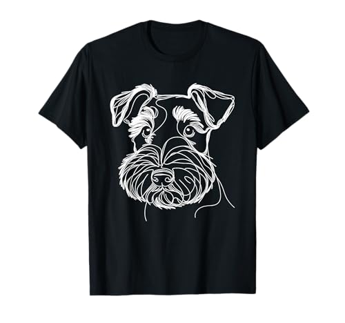 Line Art Lakeland Terrier Terriers Lakie T-Shirt