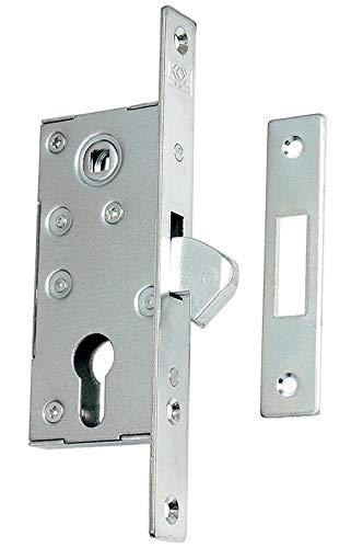 Hakenschloss Einsteckschloss Schiebetürschloss Türschloss H 60 Schiebetore mit Gegenplatte