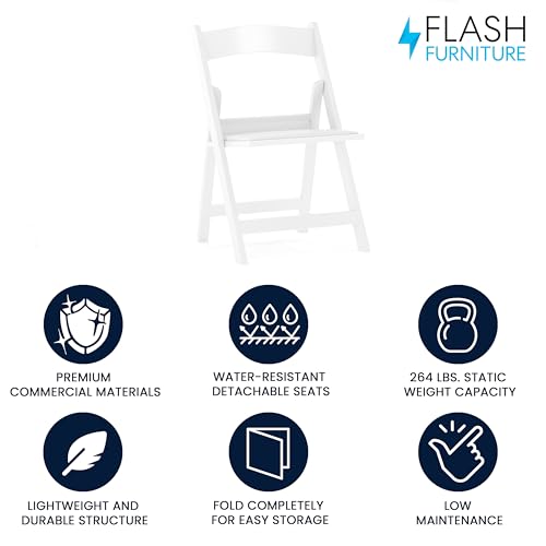 Flash Furniture LE-L-1K-GG Hercules Kids White Resin Folding Chair thumb #2