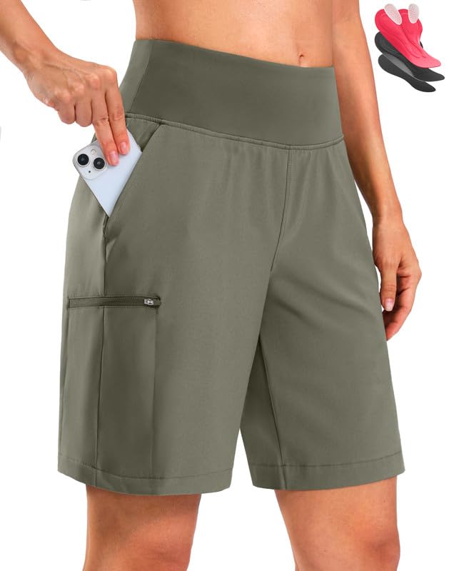 Bikewa Womens Mountain Bike Shorts 4D Padded Cycling Riding Biking Bicycle Biker Cycle Shorts for Women(Grey Sage XS)