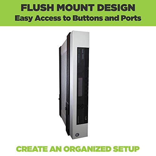 Hideit Mounts Uni-Ls Mount - Patented In 2015, Made In Usa - Steel Adjustable Large And Slim Wall Mount. Hide Your Cable Tv Box, Satellite Receivers, Dvrs, Security Nvrs And Other A/V Equipment #TOP4