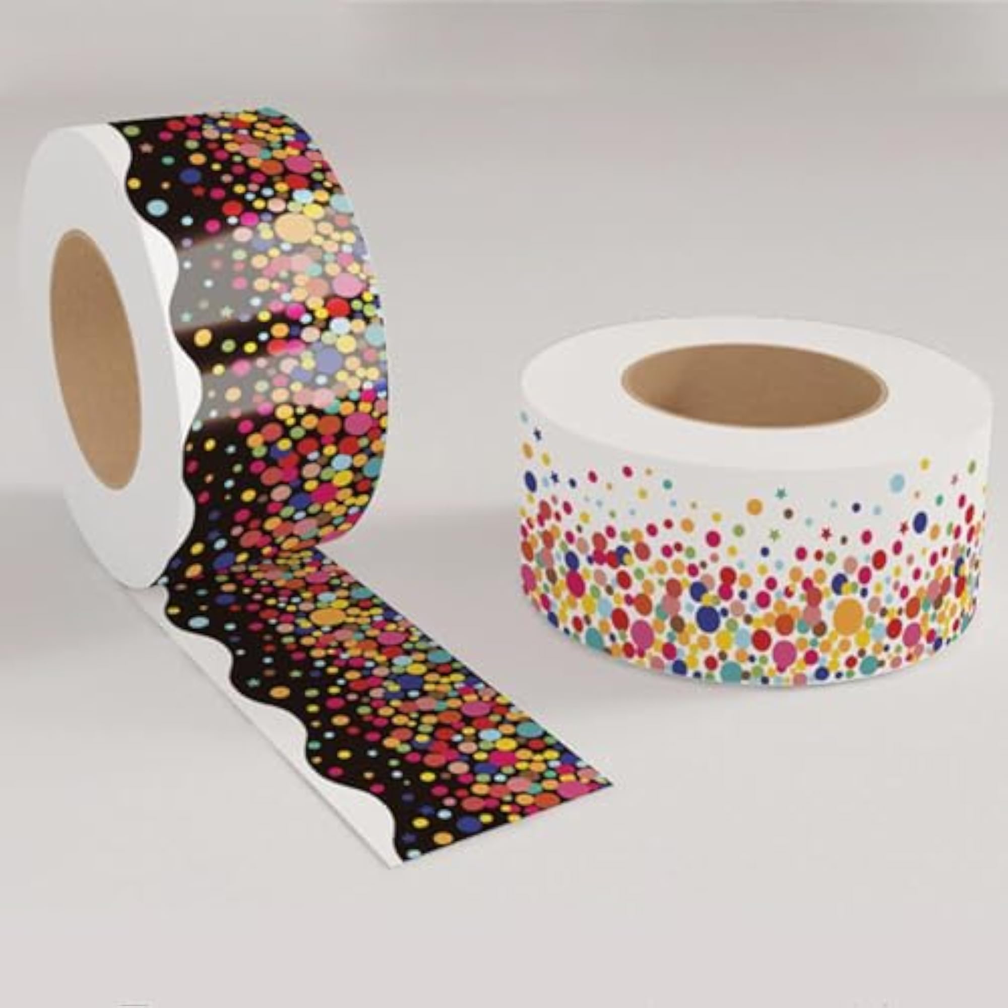 Bulletin Board Borders Cute Dot Classroom Borders for Office Wall Blackboard White