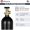 Kegco 22 Cu. Ft. Nitrogen Air Tank - High Pressure Aluminum Gas Cylinder (empty)