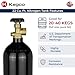 Kegco 22 Cu. Ft. Nitrogen Air Tank - High Pressure Aluminum Gas Cylinder