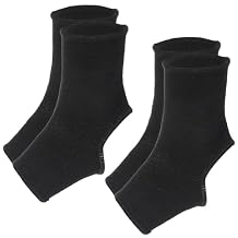 2 Pair Muay Thai Ankle Support Compression Ankle Sleeve Boxing Foot Braces, Breathable Foot Wraps Support for Men Women Kickboxing Martial Arts Gym Running Sports