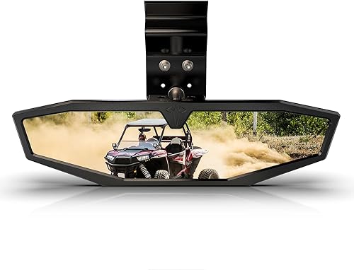 POISON SCORPION UTV Rear View Mirror, Ranger CNC Center Rearview Mirror CNC Accessories Compatible with 2015-2025 Defender HD8 HD9 HD10 / Ranger 500 570 900 1000 XP Midsize Crew EV ETX