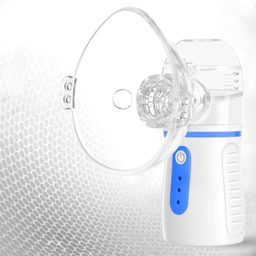 Fyearfly Mini Nebulizador, Nebulizador Eléctrico Portátil para Adultos Niños Inhalador de Vapor de Niebla Fría Universal Atomización Ultrafina Máquina Nebulizadora de Mano para El Hogar Silenciosa Fyearfly Mini Nebulizador, Nebulizador Eléctrico Portátil para Adultos Niños Inhalador de Vapor de Niebla Fría Universal Atomización Ultrafina Máquina Nebulizadora de Mano para El Hogar Silenciosa