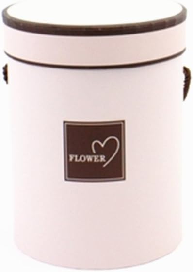BBJ WRAPS Gift Packaging Paper Box Decorating Round Pink Florist Box 1 Pcs (Pink)