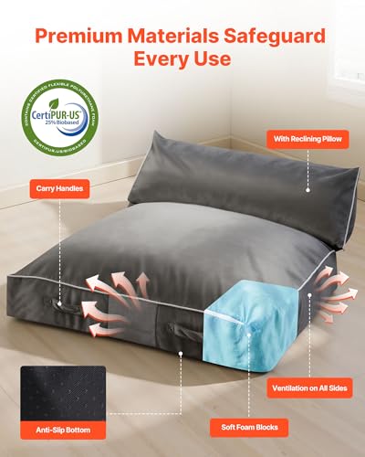 VEVOR Crash Pad, 5 x 4.5 ft Crash Pad for Kids Sensory with Foam Blocks and Washable Cover, Large Soft Foam Landing Zone Giant Pillow Mat, Sensory Room Equipment for Children Jumping, Relaxing & Play - Thumbnail 5