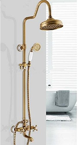 Colonne de douche en laiton antique Gowe pour baignoire rétro - 3