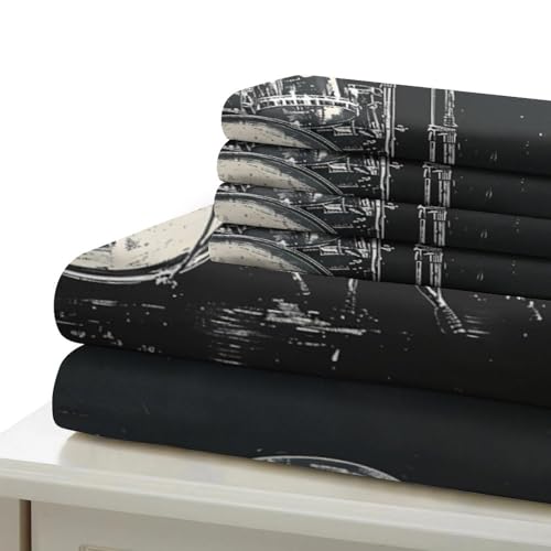 Champignons féeriques parure de lit 3D grand confort en microfibre super douce pour ado