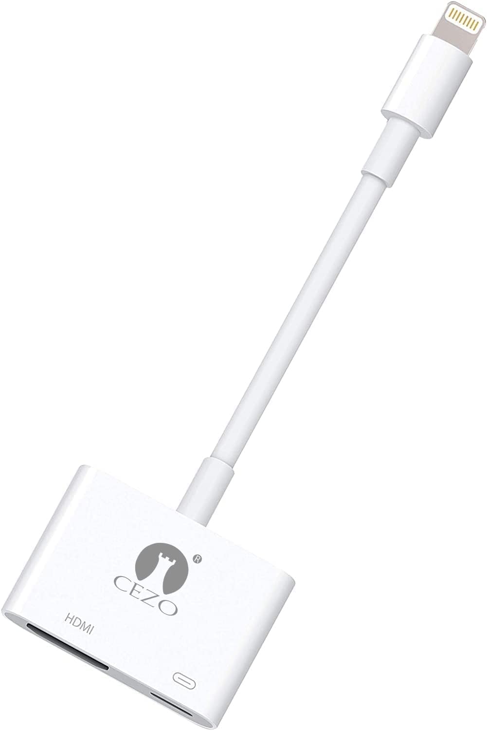 MFI Certified Lightning to HDMI Adapter Digital AV, for iPad iPhone to HDMI Adapter 1080P with Lightning Charging Port Compatible for iPhone and iPod Models and TV Monitors Projectors