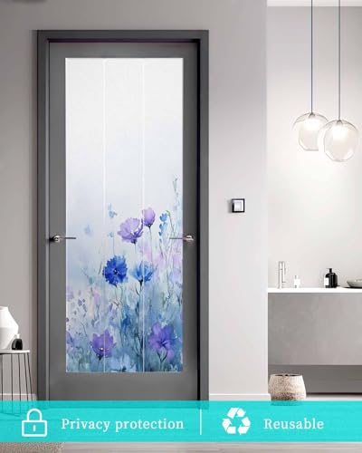 Película Decorativa para Ventanas Azul y Púrpura 23.6"x59" miniatura 5