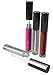Interactivia 20 Pack of 3ml Empty Lip Gloss Containers | Clear Body & Black Lid | Brush Tip Applicator Wand for DIY Cosmetics Reusable and Refillable | Filling Tool Included