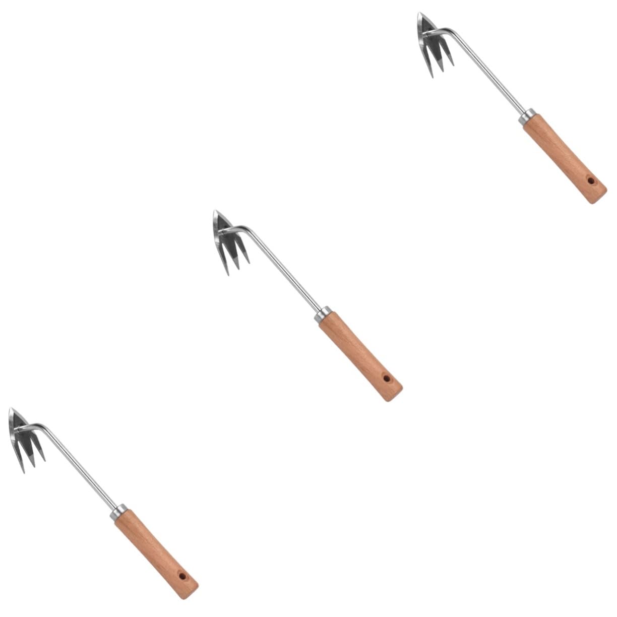 Milisten 3 Stück Ergonomischer Hand Unkrautstecher und Multifunktionales Gartenwerkzeug zum Entfernen Moos für Enge Spalten und Verwurzelte Pflanzen und Rutschfester
